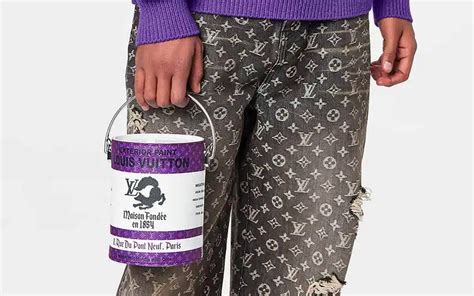 louis vuitton paint splatter bag|louis vuitton lv can.